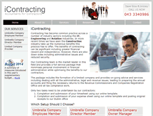 Tablet Screenshot of icontracting.ie
